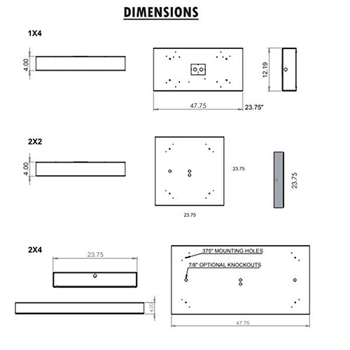 Advantage Environmental Lighting BAF Surface Mount LED Prison Grade