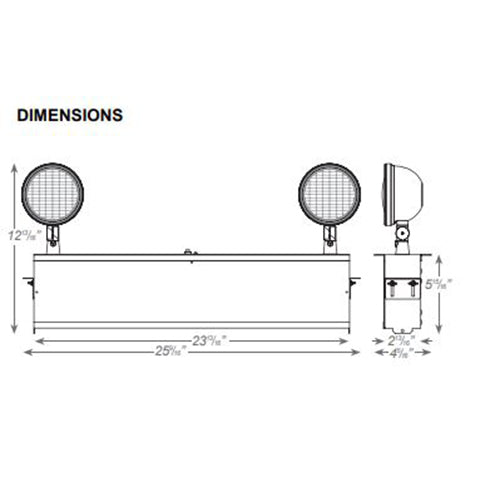 Advantage Environmental Lighting CAEMR17 Chicago Approved Steel Recessed Emergency Unit