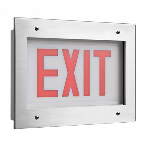 Advantage Environmental Lighting CLIR Recessed LED Clean Room Exit Sign