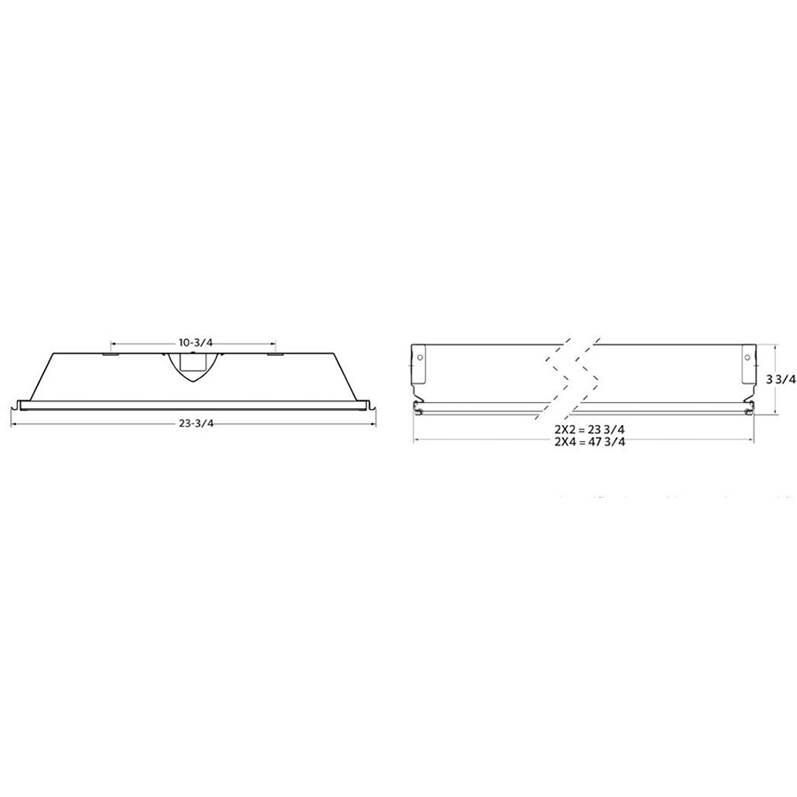 Advantage Environmental Lighting CRRBTW LED Tunable White Curved Ribbed Diffuser Troffer