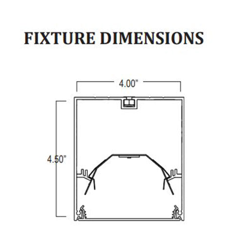 Advantage Environmental Lighting DL4DIDS 4" Suspended Direct Indirect Steel Designer Fluorescent