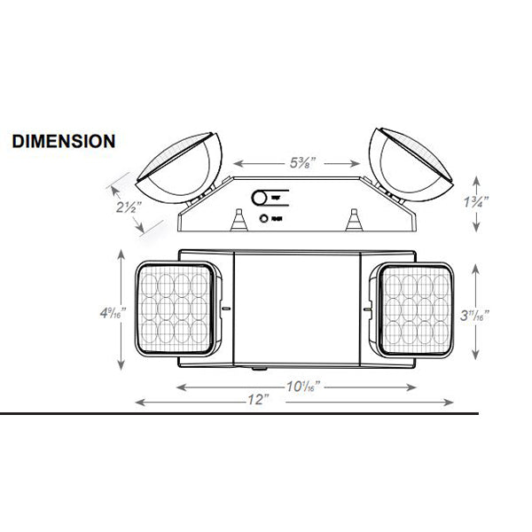 Advantage Environmental Lighting EM4-1 LED Emergency Unit