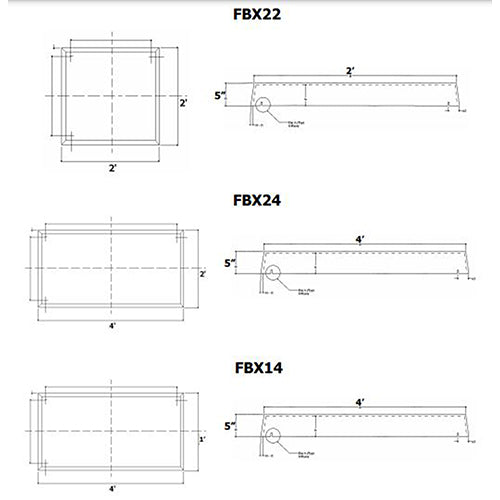 Advantage Environmental Lighting FBX Recessed Troffer Firebox