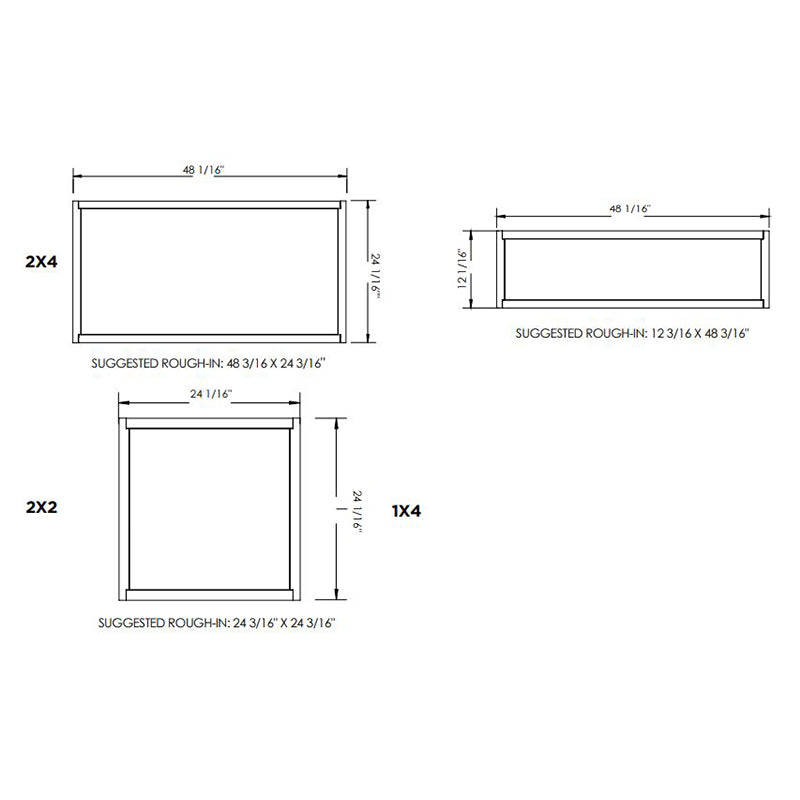 Advantage Environmental Lighting FK Flange Kit for 1 X 4, 2 X 2, and 2 X 4 Fixtures