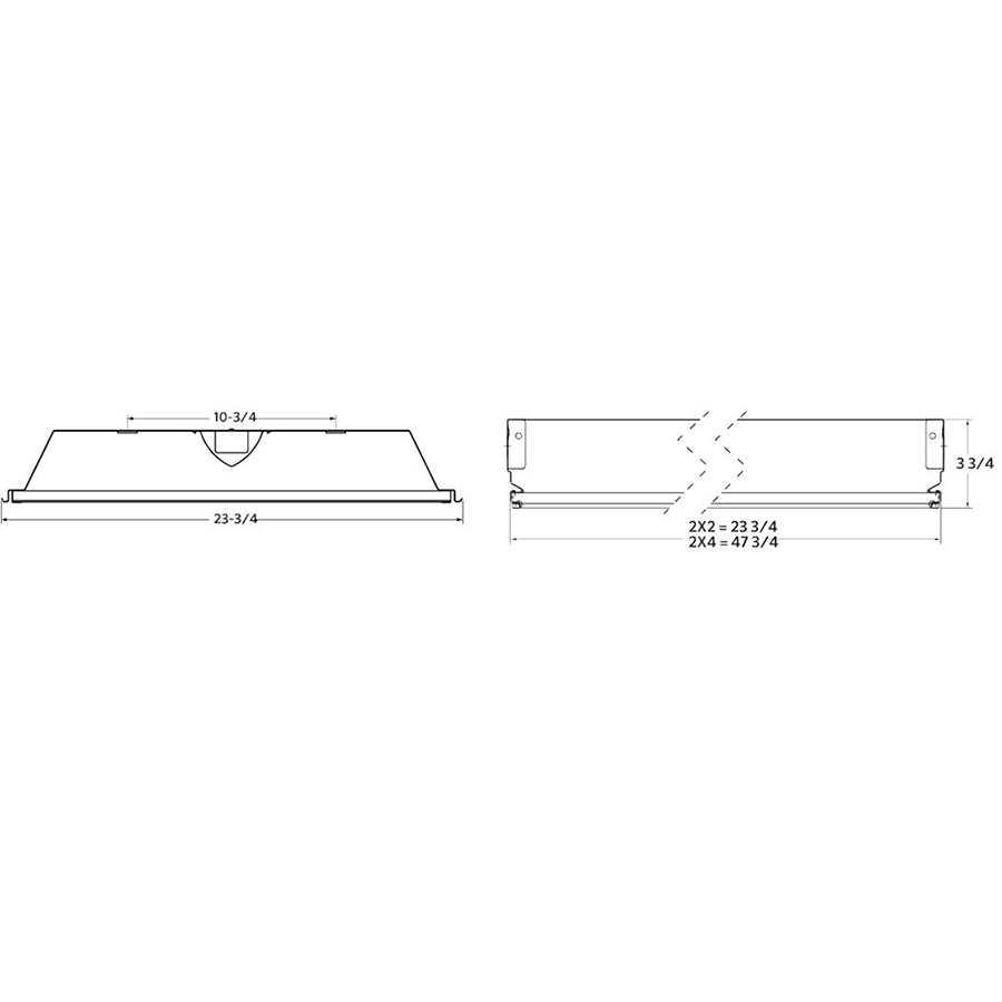 Advantage Environmental Lighting FLTNTW LED Tunable White Flat Center Diffuser Troffer