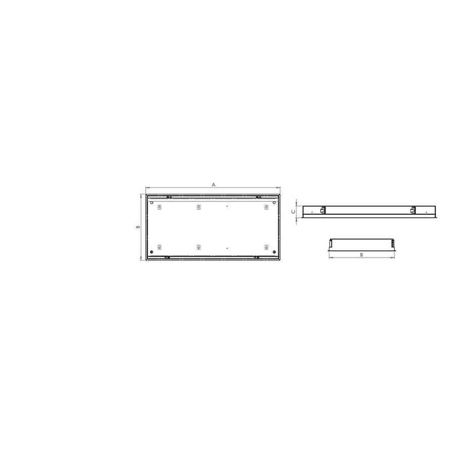 Advantage Environmental Lighting ISBA Indoor Sports High Durability Recessed/Recessed Flanged Troffer