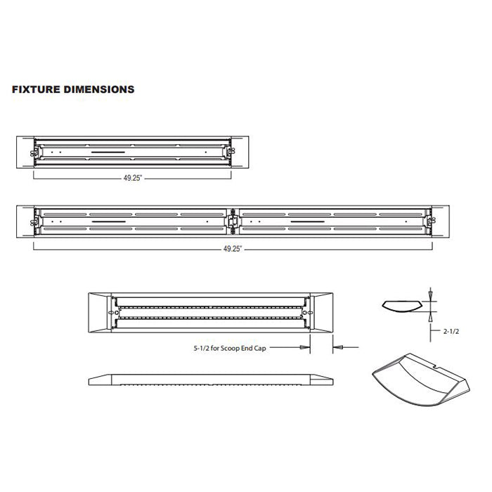 Advantage Environmental Lighting LALPP Louvered and Perforated LED Suspended Luminaire