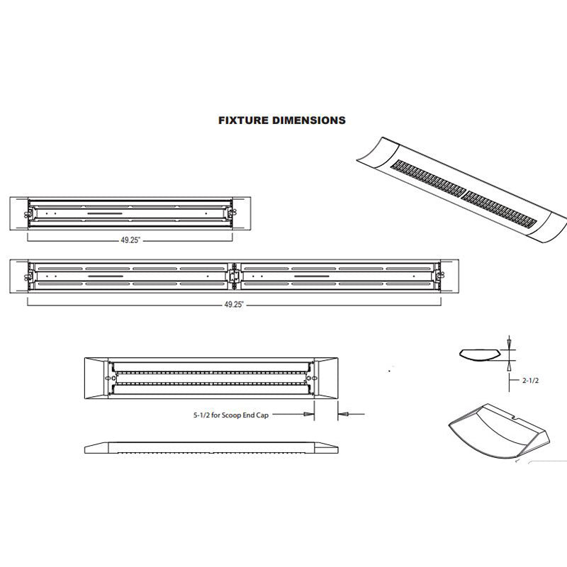 Advantage Environmental Lighting LALPPDI Louvered and Perforated Direct and Indirect LED Pendant Mount