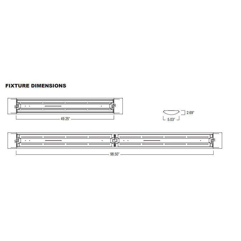 Advantage Environmental Lighting LAPP High Performance Perforated LED Pendant Mount Luminaire