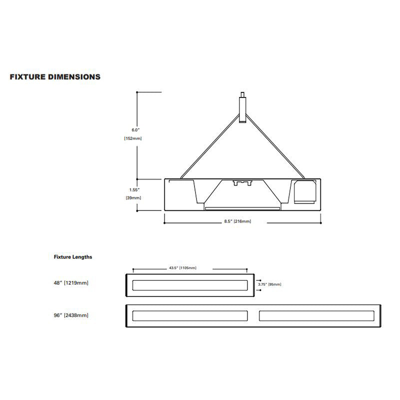 Advantage Environmental Lighting LASQLD Low Profile Pendant Lighting Direct