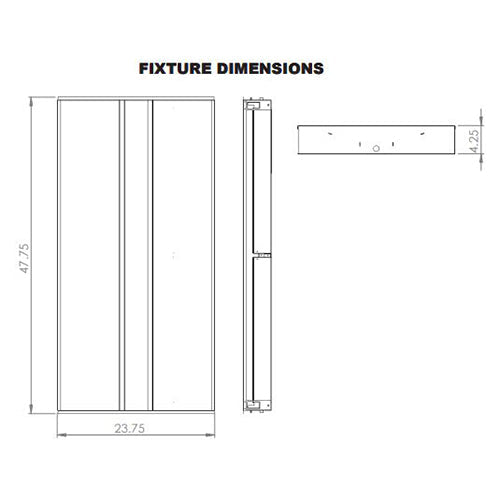 Advantage Environmental Lighting LCBD Lay-in Square Center Basket Direct/Indirect