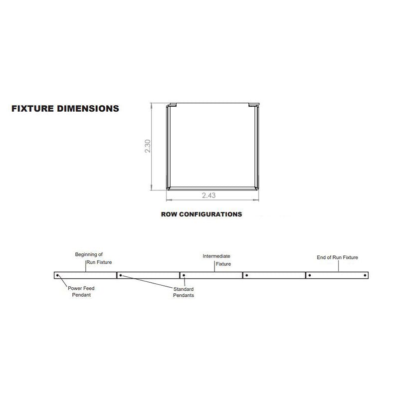 Advantage Environmental Lighting LDL22DS Suspended Direct Steel LED Luminaire