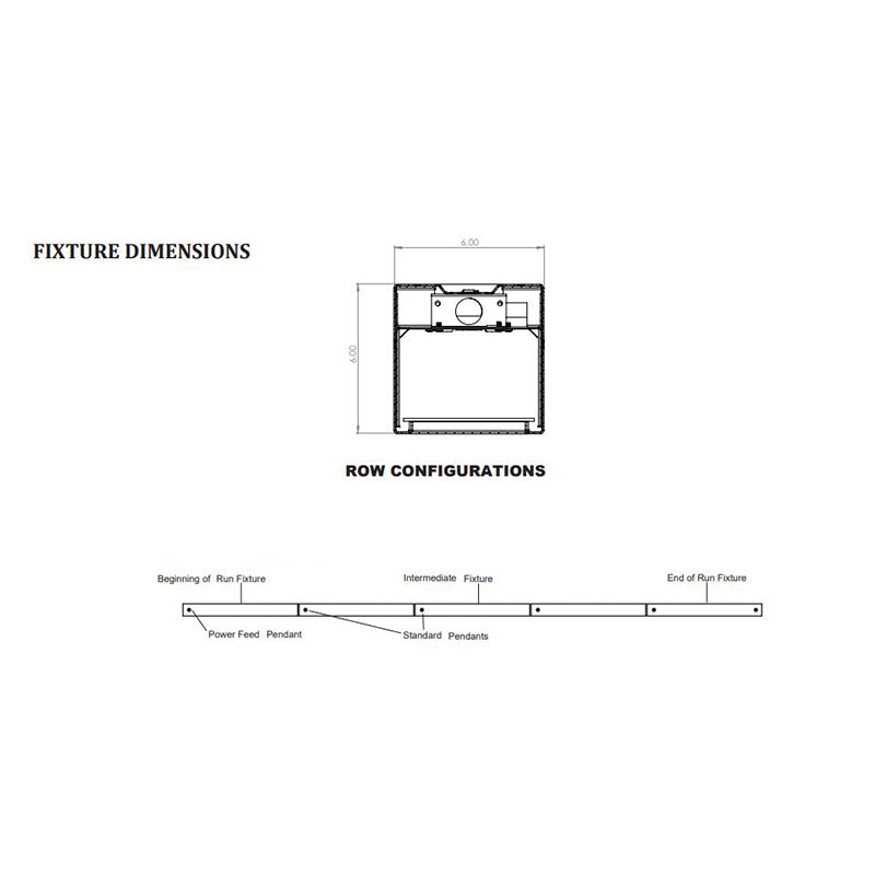 Advantage Environmental Lighting LDL6DIDS Suspended Mount Direct/Indirect Steel LED Luminaire