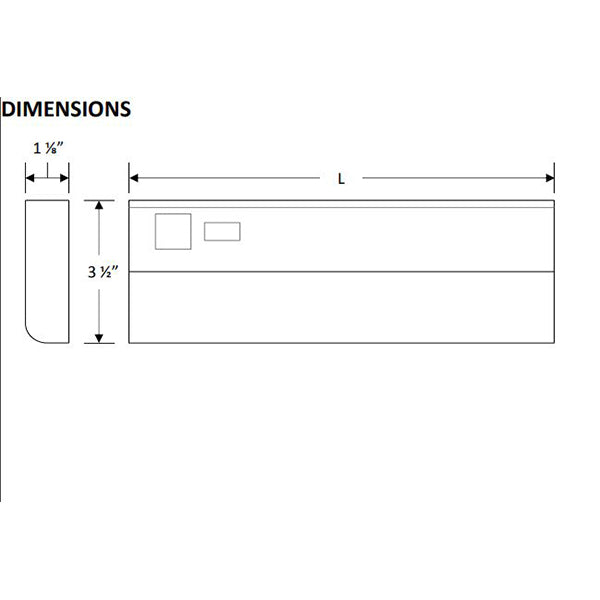 Advantage Environmental Lighting LUTC Undercabinet High Performance LED Luminaire 120V