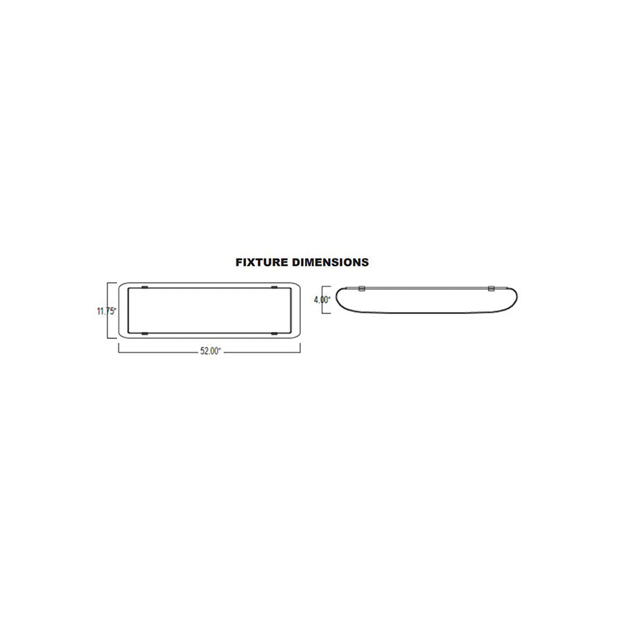 Advantage Environmental Lighting PAL 12" Puff Wrap Wired For or With LED Tubes