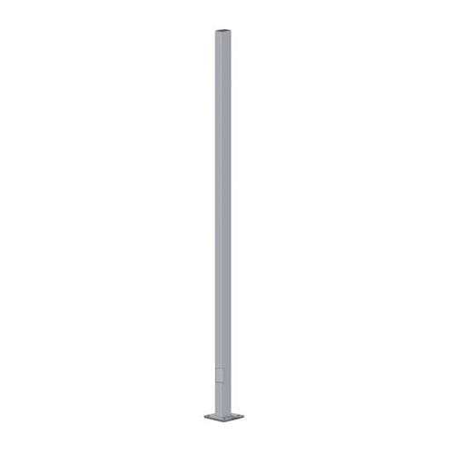 Advantage Environmental Lighting SSSQ HIGH EPA Reinforced Straight Steel Square Pole - 4" Pole Size, 25" Height, 11 Gauge Construction with 7 Gauge Reinforcement Shaft
