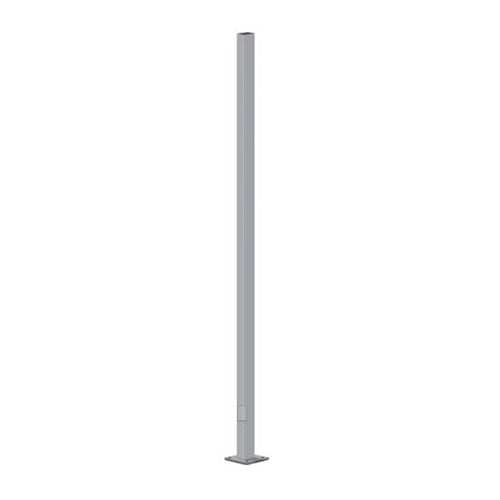 Advantage Environmental Lighting SSSQ Straight Steel Square Pole - 4" Pole Size, 20" Height, 7 Gauge Construction