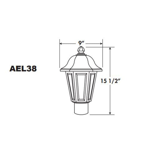 Advantage Environmental Lighting AE38 Cambridge Post Top
