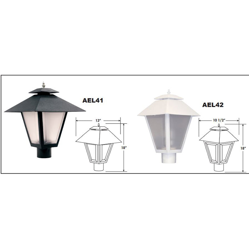 Advantage Environmental Lighting AE41 or AE42 Imperial Post Top