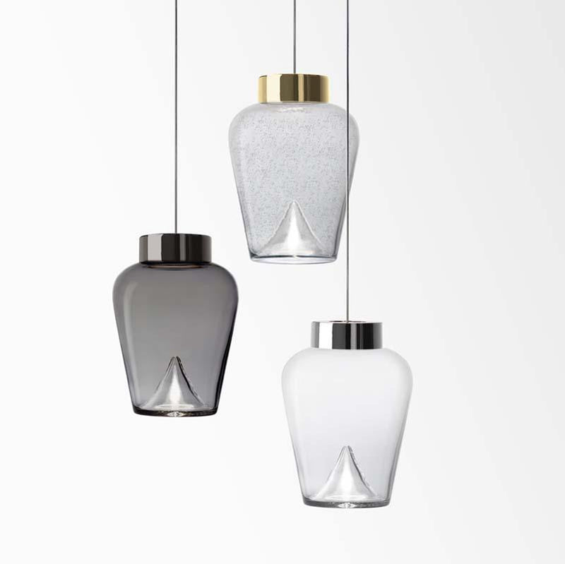 Aella Thin LED Pendant Lamp By Leucos Lighting