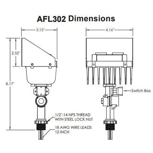 Advantage Environmental Lighting AFL302 Landscape LED Wall Wash