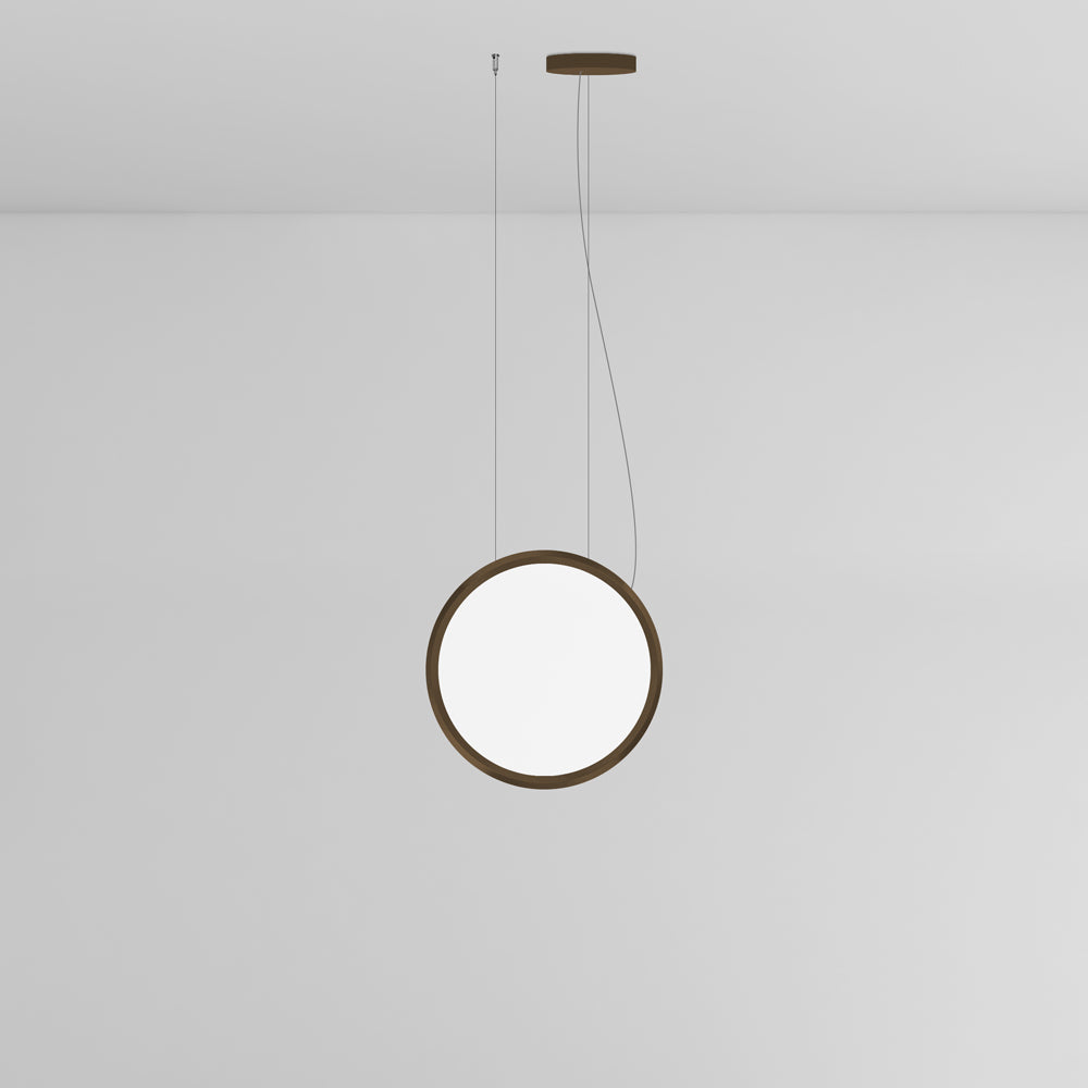 Artemide 1992068A LED 35W Dimmable Bronze Discovery Vertical 70 Suspension Light