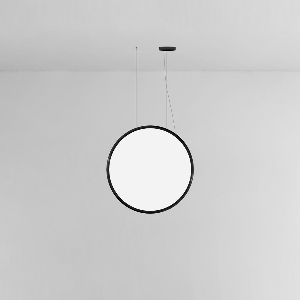 Artemide 1994038A Discovery Vert 140 Suspension LED 83W 30K 90CRI Dimmable 2-Wire/0-10V Black
