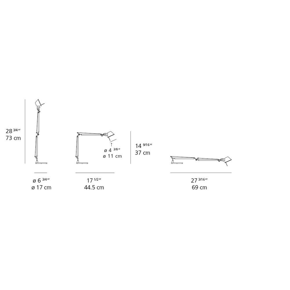 Artemide AS0118380 Tolomeo Micro Max 60W E12 with Base Additional Image 4