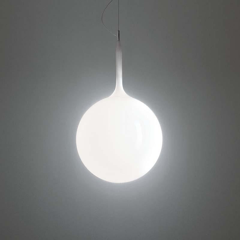 Artemide CAS102 Castore Max 100W E26 White Suspension Light 120V - Seginus Lighting