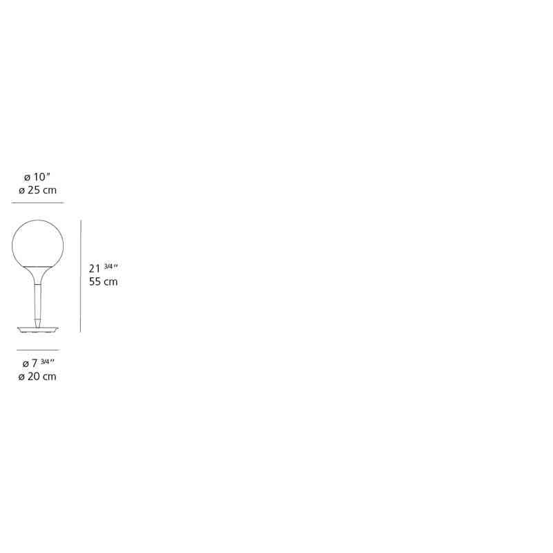 Artemide 1050005A Castore Max 100W E26 White Table Light 120V - Seginus Lighting