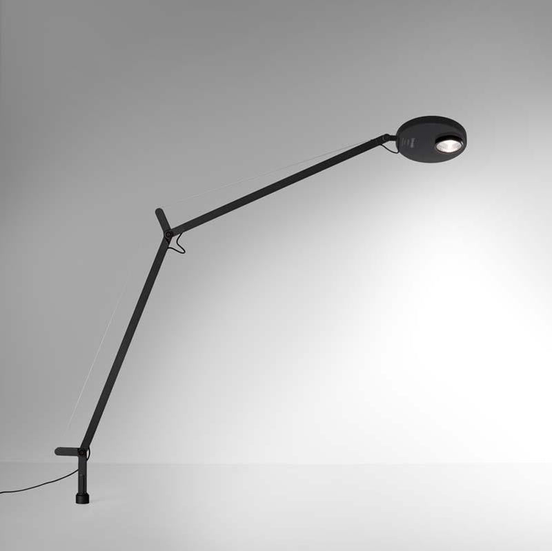 Artemide DEM2042 Demetra Professional 12W LED Dimmable Matte Black Table Light with Inset Pivot - Seginus Lighting