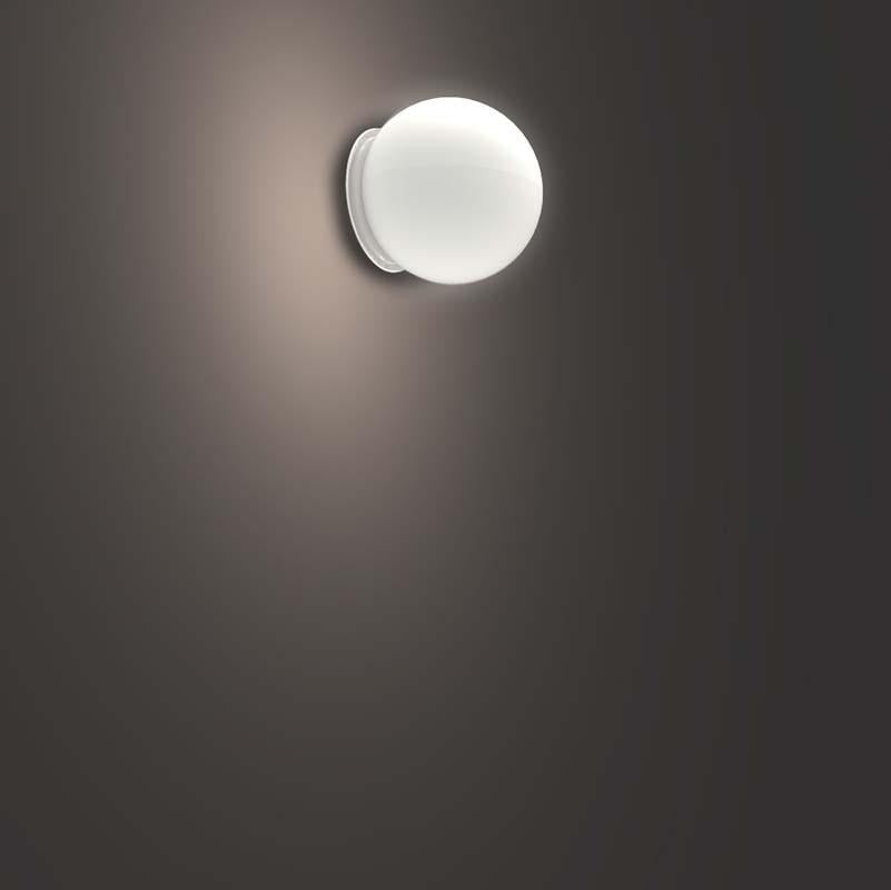 Artemide 1039118A Dioscuri Max 4W E12 14 Inch White Wall/Ceiling Light - Seginus Lighting