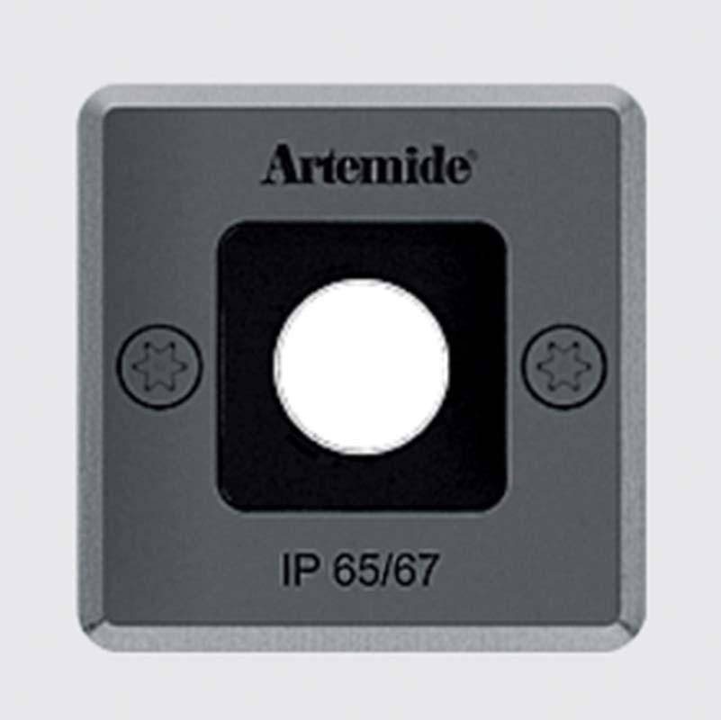 Artemide T40615W55 Ego 1.5W LED 55 Square Outdoor Ceiling Recessed Downlight 24V - Seginus Lighting
