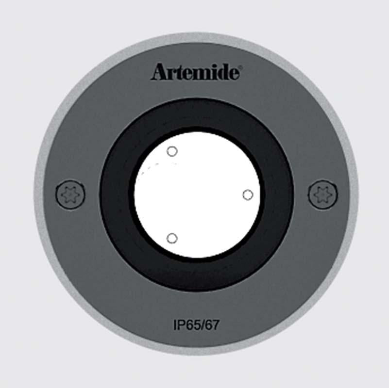 Artemide T4033 Ego 3.5W LED Stainless Steel 90 Outdoor Drive Over Round Light 24V - Seginus Lighting