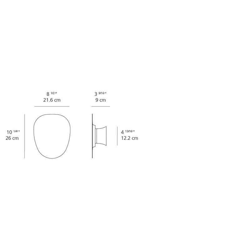 Artemide RDFAK02 Facce Prism 8W LED 2-Wire Dimmable Wall/Ceiling Light - Seginus Lighting