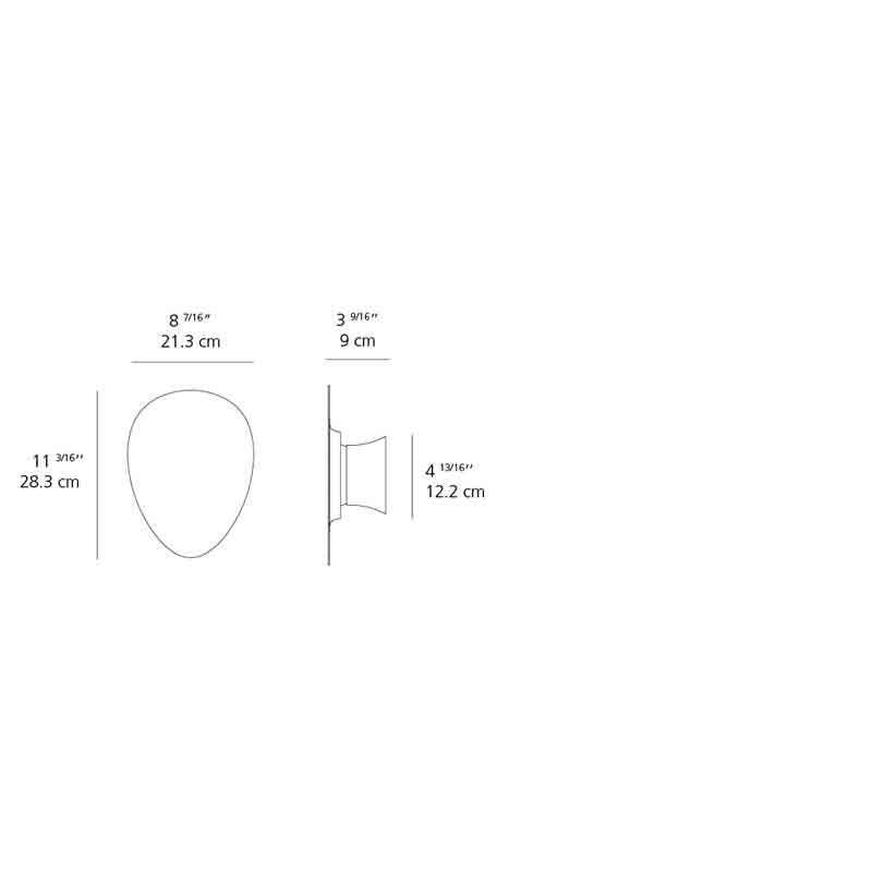 Artemide RDFAK03 Facce Tetro 8W LED 2-Wire Dimmable Wall/Ceiling Light - Seginus Lighting