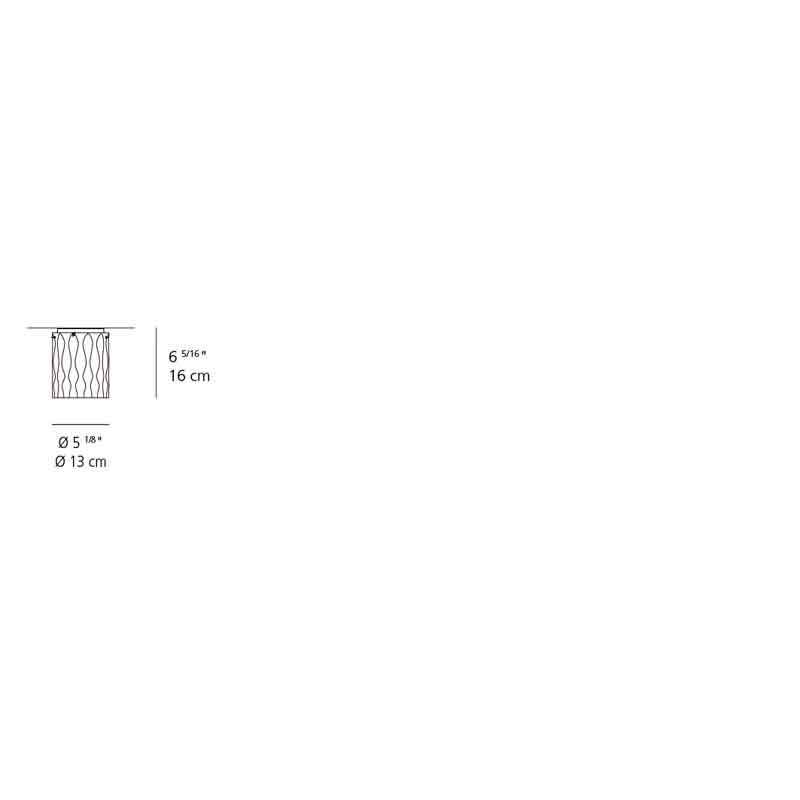 Artemide 19880 Flamma 15 Inch 14W LED Ceiling Light - Seginus Lighting