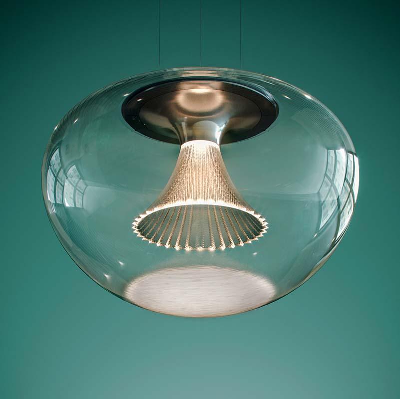 Artemide 1845018A Ipno 35.1W 2-Wire Dimmable Glass Suspension LED Light - Seginus Lighting