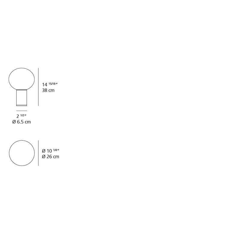 Artemide 180 Laguna Max 20W E26 Table Light - Seginus Lighting