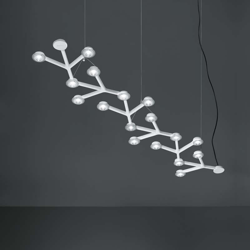 Artemide 1578058A Led Net 125 Inch Linear 30W LED Dimmable Suspension Light - Seginus Lighting