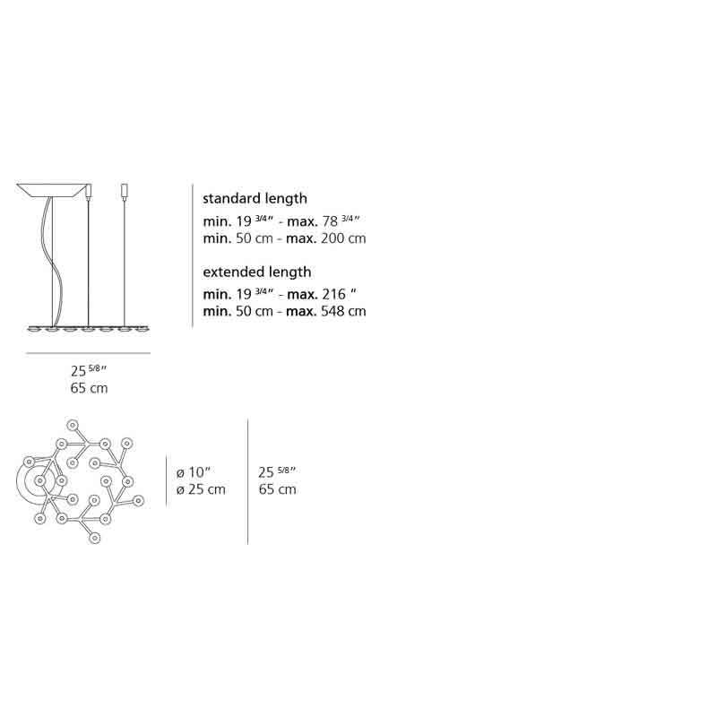 Artemide 1575058A LED Net Circular LED Suspension Light - Seginus Lighting