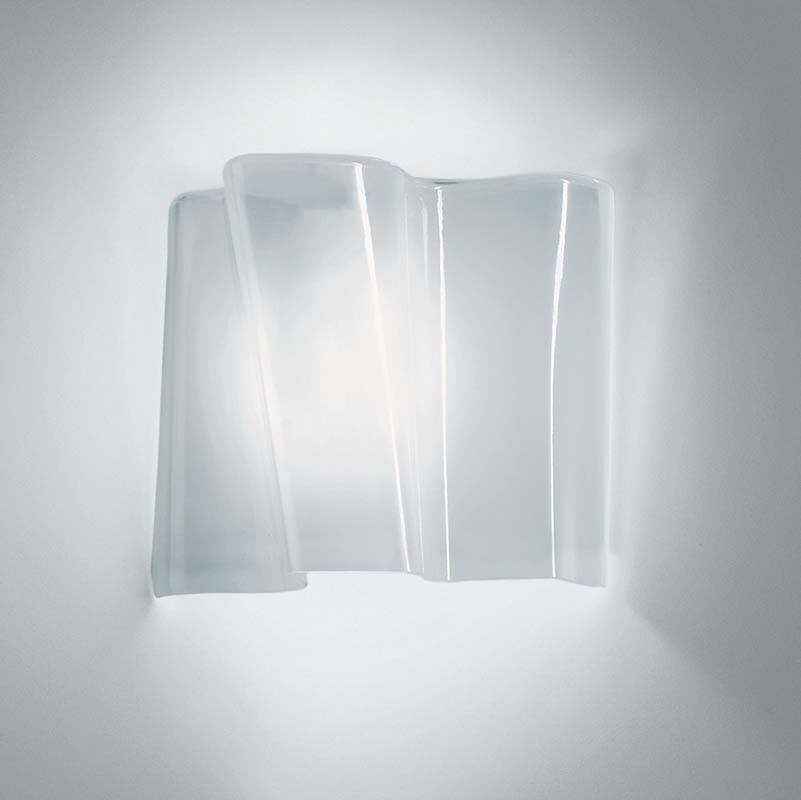 Artemide 0846038A Logico Single Max 60W E12 Grey/White Micro Wall Light - Seginus Lighting