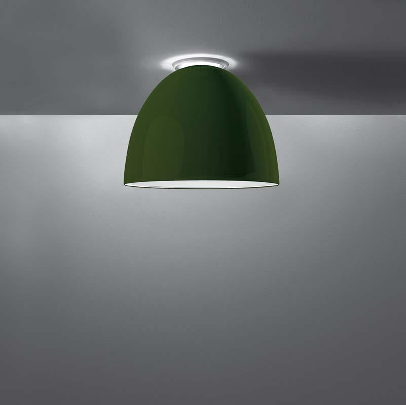 Artemide A2455 Nur Gloss Max 100W E26 Mini Ceiling Light 120V - Seginus Lighting