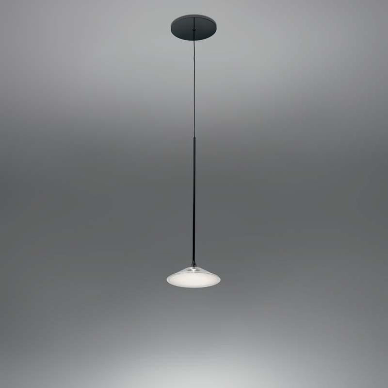 Artemide 0351038A Orsa 21 Inch 8.5W 2-Wire Dimmable Black Suspension LED Light - Seginus Lighting