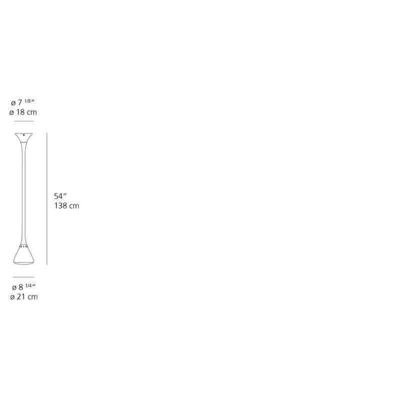 Artemide 0672W18A Pipe 28W LED 2-Wire Dimmable Suspension Light - Seginus Lighting