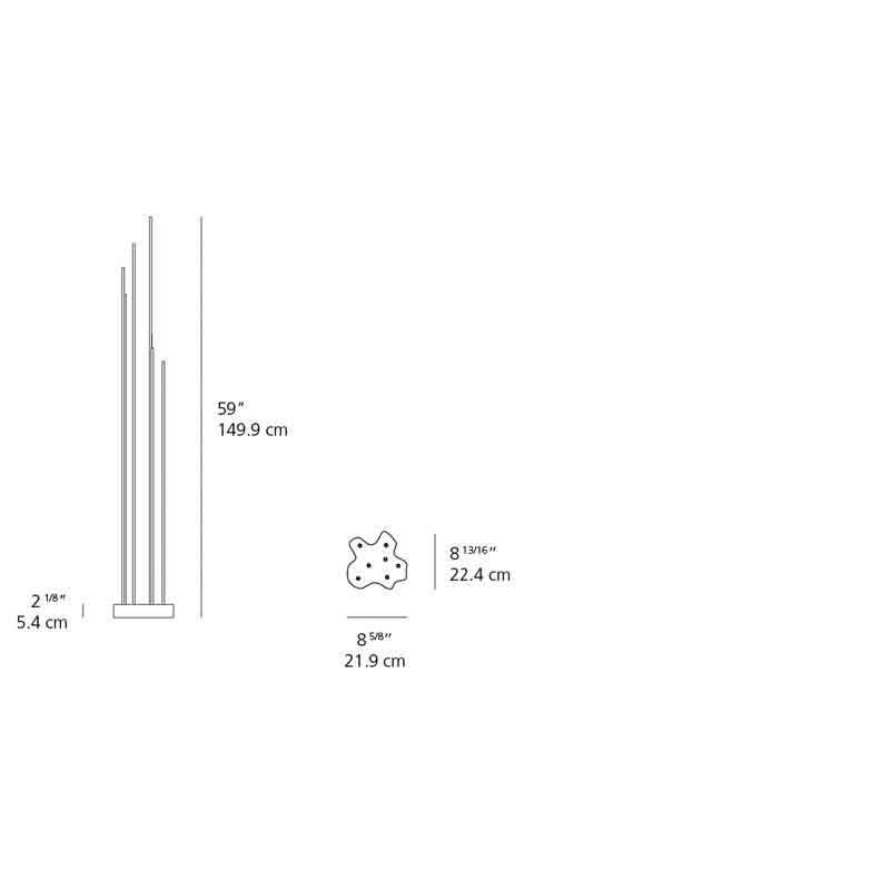 Artemide T087408 Reeds 9.5W LED Single IP67 Outdoor Floor Light 120V - Seginus Lighting