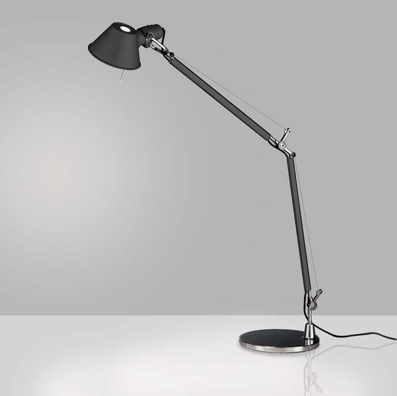 Artemide TOL000 Tolomeo Max 100W E26 Classic Aluminum Table Light with Base - Seginus Lighting