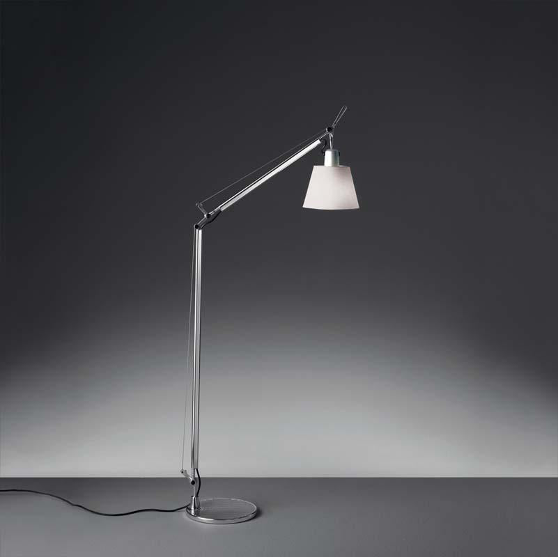 Artemide TLS010 Tolomeo Max 75W E26 Reading with Shade Aluminum Base Floor Light - Seginus Lighting