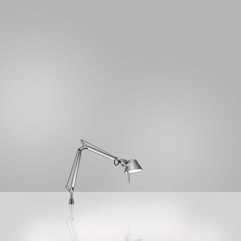 Artemide TOL0090 Tolomeo Micro 8W LED Aluminum Table Light with In-Set Pivot - Seginus Lighting