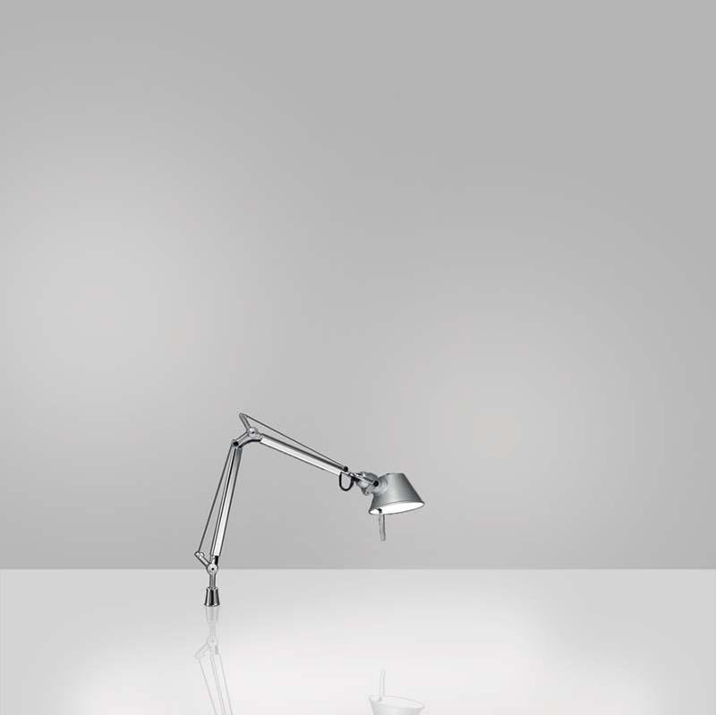 Artemide TOL0090 Tolomeo Micro 8W LED Aluminum Table Light with In-Set Pivot - Seginus Lighting